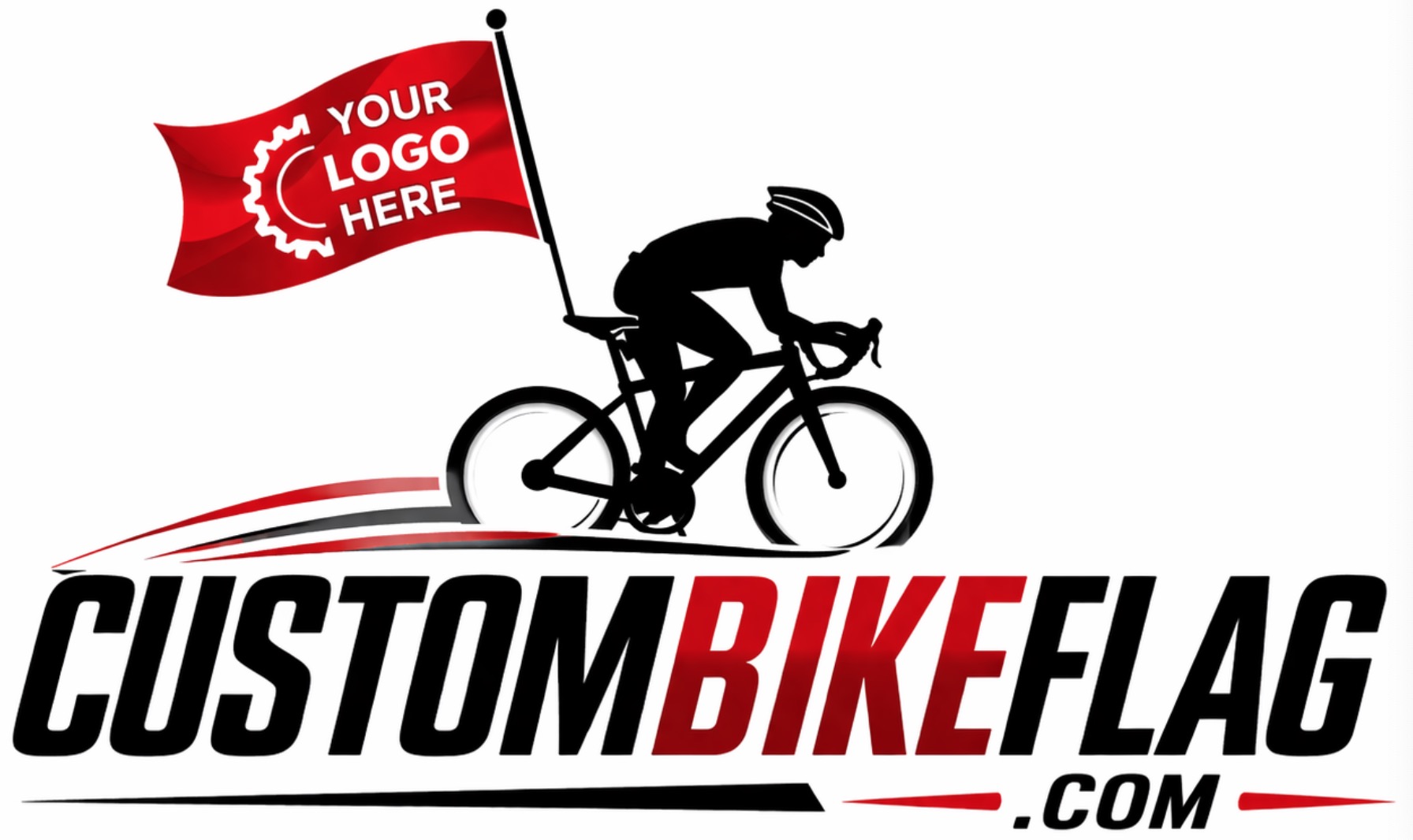 Custom Bike Flags with Logo | Promotional Bicycle Flags Manufacturer