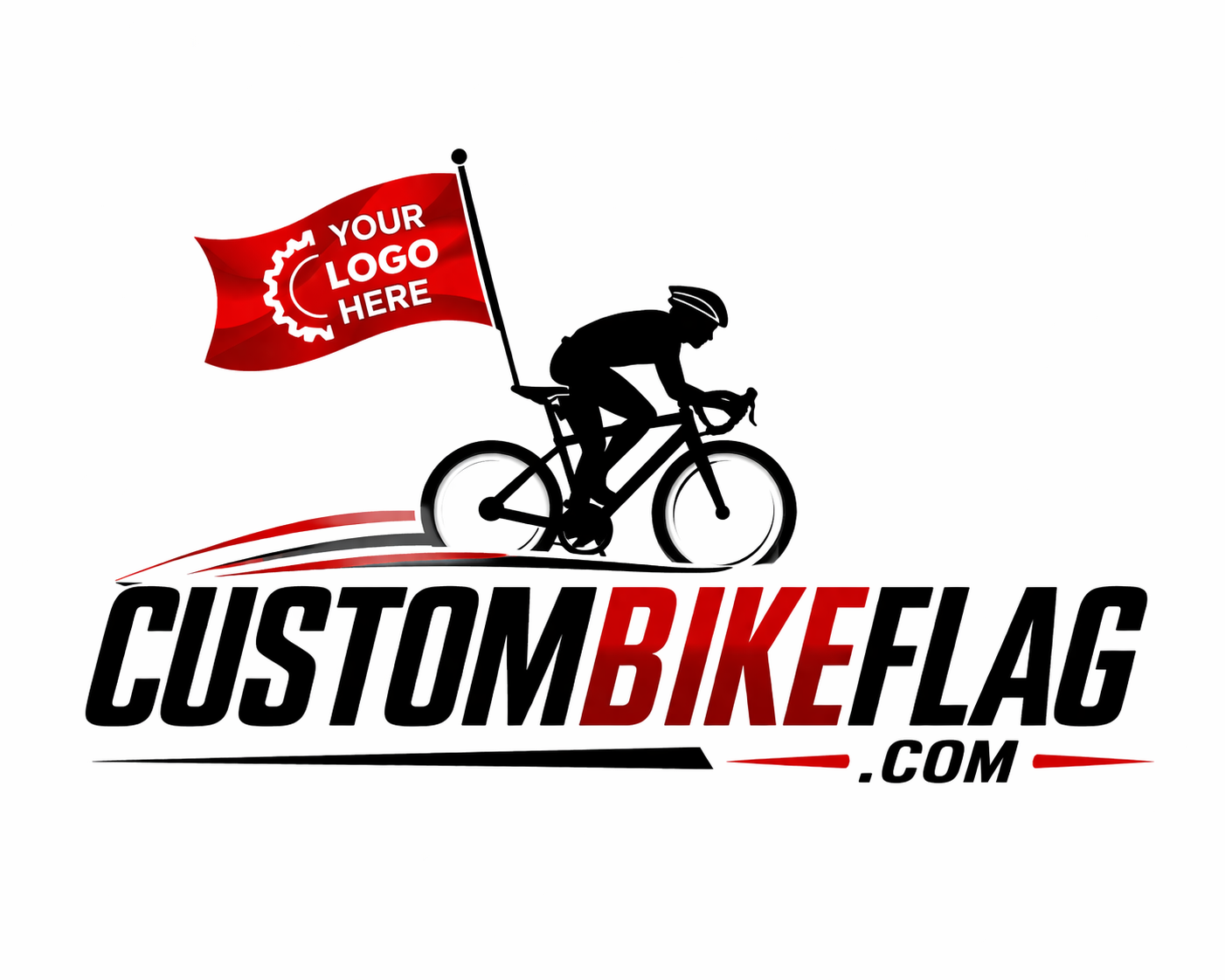 Custom Bike Flags with Logo | Promotional Bicycle Flags Manufacturer