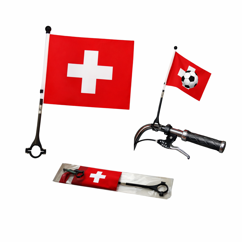 Custom Front Fork Bike Flag with Your Logo